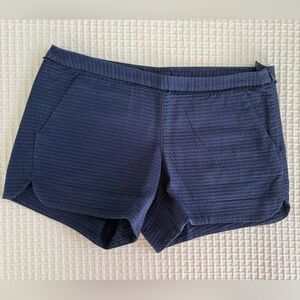 Lilly Pulitzer Navy Textured Athletic Shorts
